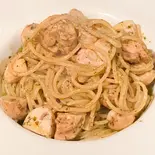 鶏とマッシュルームのジェノベーゼ（bar Mamma mia！）