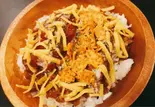 【チェダーチーズ】ゴロゴロお肉のタコライス(ご飯多め) Chunky Meat  Taco Rice（ゴロゴロお肉の牛タコライスと参鶏湯(サムゲタン) 志村坂上店(カラオケCLUB DAM 志村坂上店)）