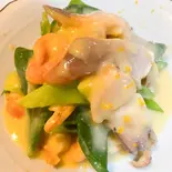 貝ひもとネギのぬた(鮨、鰻の割烹勘べえ)