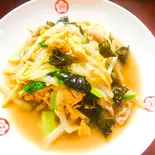 キクラゲとタマゴ豚肉野菜炒め（梅江飯店）
