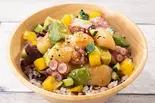 9.ホタテとタコの和風わさび醤油ポキ（十五穀米のヘルシーポキ丼の店 Poke Poke 天下茶屋店）
