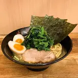 ほうれん草玉子ラーメン（せい家 原宿店）