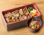 焼肉ロース弁当＆ユッケジャンスープセット（安楽亭 和光白子）