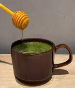抹茶ハニーラテ ホット/アイス（人と地球に優しいカフェ はぐくみ）