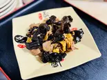 キクラゲ豚肉と卵の黒酢炒め/醋溜木须(天津福味餃子)