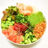 【当店人気No.1】 【スペシャルポキ丼】 マグロ サーモン ボイルエビ ポキ丼（ポキ丼キッチン）