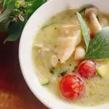 【単品】白身魚とミニトマトのグリーンカレー(森のgarage/chisa gohan)