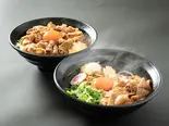 ご飯大盛無料！旨辛肉玉まぜそば・旨辛スタミナ丼セット（肉玉そば おとど 亀有店）