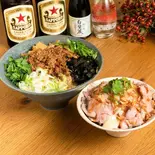 ランチサービス 台湾まぜそばとミニレアチャーシュー丼セット（ニク×ト×ソバ 本店）