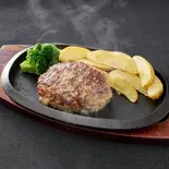 手ごねハンバーグ200g(肉汁牧場チャックステーキ KING 大橋店)