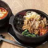 牛プルコギビビンバ(ミニスンドゥブセット)（プルコギ純豆腐 中山豆腐店 高田馬場）