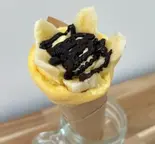 チョコバナナカスタード(tres crepe)