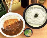 カツカレーとざるうどんセット（うどんウエスト吉塚駅前店）