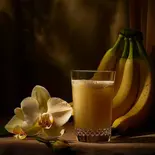 タンパク質上等！ミルクバナナジュース バナナ増し Banana milk（ChuuChuuフルーツ盛り盛りアサイーボウル Fruit-packed Acai Bowl 三鷹店）