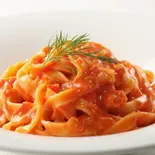 蟹のトマトクリームパスタ（SALON AKARI）