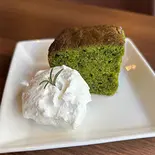 和のこころ。抹茶ケーキ(宮崎チキン南蛮亭)