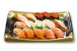 サーモン五種盛り 3人前（無添蔵 北花田店）