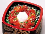 【ランチ限定】まぐろユッケ重セット(柿家すし 神田店)