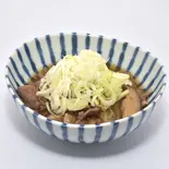 ネギどか盛り牛皿（揚げ物と丼の上成）