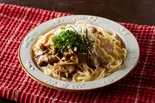 葱ときのこの和風カルボナーラ Green Onions and Mushrooms Carbonara(濃厚カルボナーラ「カルボの誘惑」 天王寺店)