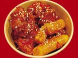 ヤンニョムチキン Mサイズ(150g トッポギ入り) Yangnyeom chicken(M size)（オッパチーズ）