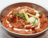 チキンマサラ＆ナンセット Chicken masala ＆ Nan set（Malika Omiya）