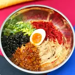 旨辛肉そぼろの韓国風まぜそば【深夜】(韓国風まぜそば モチモチ全卵麺 하나(ハナ) 駒込店)