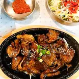 【人気No.3】熱炭プルコギ定食 醤油味（セマウル食堂心斎橋店）