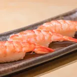 蒸し海老【3貫】（阿部寿司 広尾本店）