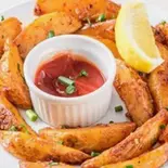 ガーリックフライポテト Garlic Fry Potato（インドネパールレストランシリス）