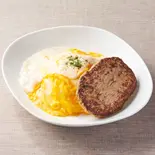 グリルハンバーグ＆ ホワイトオムライス≪4302≫（洋食 KiKi 三宮南店）