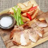 豚ロース肉ステーキ ライス付きPork Loin Steak（個室居酒屋串桜）