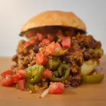 アメリカンチリチーズバーガー（クラフトビアマーケット 東京ドームシティ店）