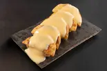 門外不出のソース和え もち焼き餃子 Gyoza Dumplings with Special Sauce（【麻婆ラーメンと炒飯】麺炒菜館 新宿歌舞伎町店）