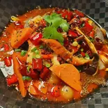 マオシュエワン/毛血旺+送一份米饭(四川火鍋しゃぶしゃぶ専門店 賢合庄)