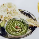 ほうれん草チキンカレーセット・SAG CHICKEN CURRY SET(インドネパールレストランプロポーズ)