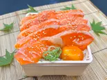 サーモンの熟成漬け丼(ネタ倍盛り) Aged marinated salmon rice bowl (double topping)（寿司・海鮮丼 がんこ 尼崎店）