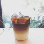 アイスカフェオレ（ひよこのカフェハウス）