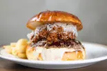 デミミートソースバーガーセット（ANTIDOTE bar+eats）