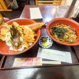 天丼セット(うどんorそば)(割烹 船勢)