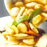 五目海鮮おこげ/Seafood crispy rice(中華料理 龍門)