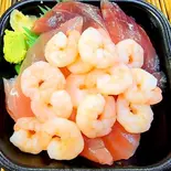 エビまぐろ丼(ドン丼丸)