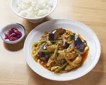 ナス挽肉豆板醤炒め定食 Eggplant & Minced Meat with Hot Bean Paste Stir-Fry(小次郎池袋店)