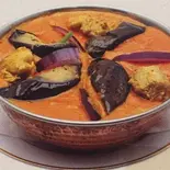 チキンなすカレーchicken Baigan curry（インドレストラン プジャ）