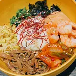 海鮮ビビンバ丼(牛タン焼・ビビンバ丼・サラダボウルがうまい // 牛タン侍 江坂本店)