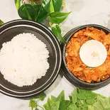 国産豚ロースとピートロの特製味噌豚丼 温泉卵付き（焼肉レストランMEATPIA）