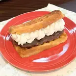 アメリカンワッフル・あんバタークリーム(手造りデザートのカフェ ヒュッゲ cafe&studio Hygge)