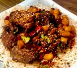 霸王辛味スペアリブ炒め(霸王香辣排骨)（本格中華大龍城 西川口店）