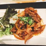 上ミノの焼肉炒め(海鮮と鍋のかかし亭)