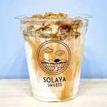 飲むわらびもちソフトラテ(黒蜜) kuromitsu latte(SOLAYA SWEETS)